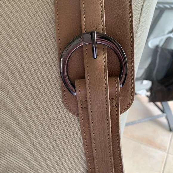 Free People Tan Studded Leather Shoulder Bag - Picture 7 of 17